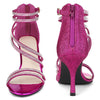 Ankle Strap Rhinestone Stiletto Heels Sandals for Women