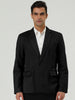 Casual Lightweight Notched Lapel One Button Blazer