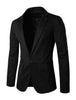 Casual Lightweight Notched Lapel One Button Blazer
