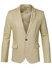 Casual Lightweight Notched Lapel One Button Blazer