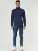 Basic Solid Turtleneck Pullover Long Sleeve Shirt