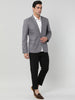 Casual Lightweight Notched Lapel One Button Blazer