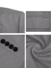 Casual Lightweight Notched Lapel One Button Blazer