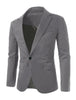 Casual Lightweight Notched Lapel One Button Blazer