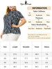 Rayon H Line Floral Tie Neck Short Sleeve Blouse