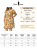 Rayon V Neck Short Sleeve Floral Print Curve Dress