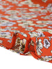 A Line Polyester Floral Print Plus Size Wrap Midi Skirt