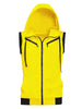 Kangaroo Pocket Zip Up Drawstring Hooded Vest