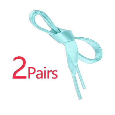 Chic Ribbon Flat Sneakers Shoelaces 2 Pairs