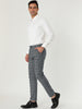 Casual Skinny Plaid Flat Front Business Dress Pants