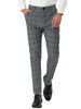 Casual Skinny Plaid Flat Front Business Dress Pants