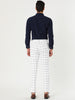 Casual Skinny Plaid Flat Front Business Dress Pants