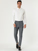 Casual Skinny Plaid Flat Front Business Dress Pants