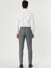 Casual Skinny Plaid Flat Front Business Dress Pants