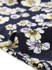 A Line Polyester Floral Print Plus Size Wrap Midi Skirt