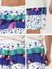 Summer Striped Print Drawstring Beach Board Shorts