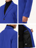 Gifts for Men Notched Lapel Single Breasted Long Trench Winter Coat