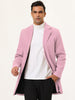 Gifts for Men Notched Lapel Single Breasted Long Trench Winter Coat