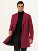 Gifts for Men Notched Lapel Single Breasted Long Trench Winter Coat