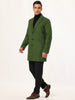 Gifts for Men Notched Lapel Single Breasted Long Trench Winter Coat