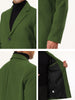Gifts for Men Notched Lapel Single Breasted Long Trench Winter Coat