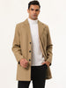 Gifts for Men Notched Lapel Single Breasted Long Trench Winter Coat