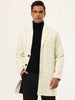 Gifts for Men Notched Lapel Single Breasted Long Trench Winter Coat