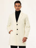 Gifts for Men Notched Lapel Single Breasted Long Trench Winter Coat