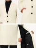 Gifts for Men Notched Lapel Single Breasted Long Trench Winter Coat