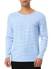 Basic Crew Neck Striped Pullover Long Sleeve Shirt