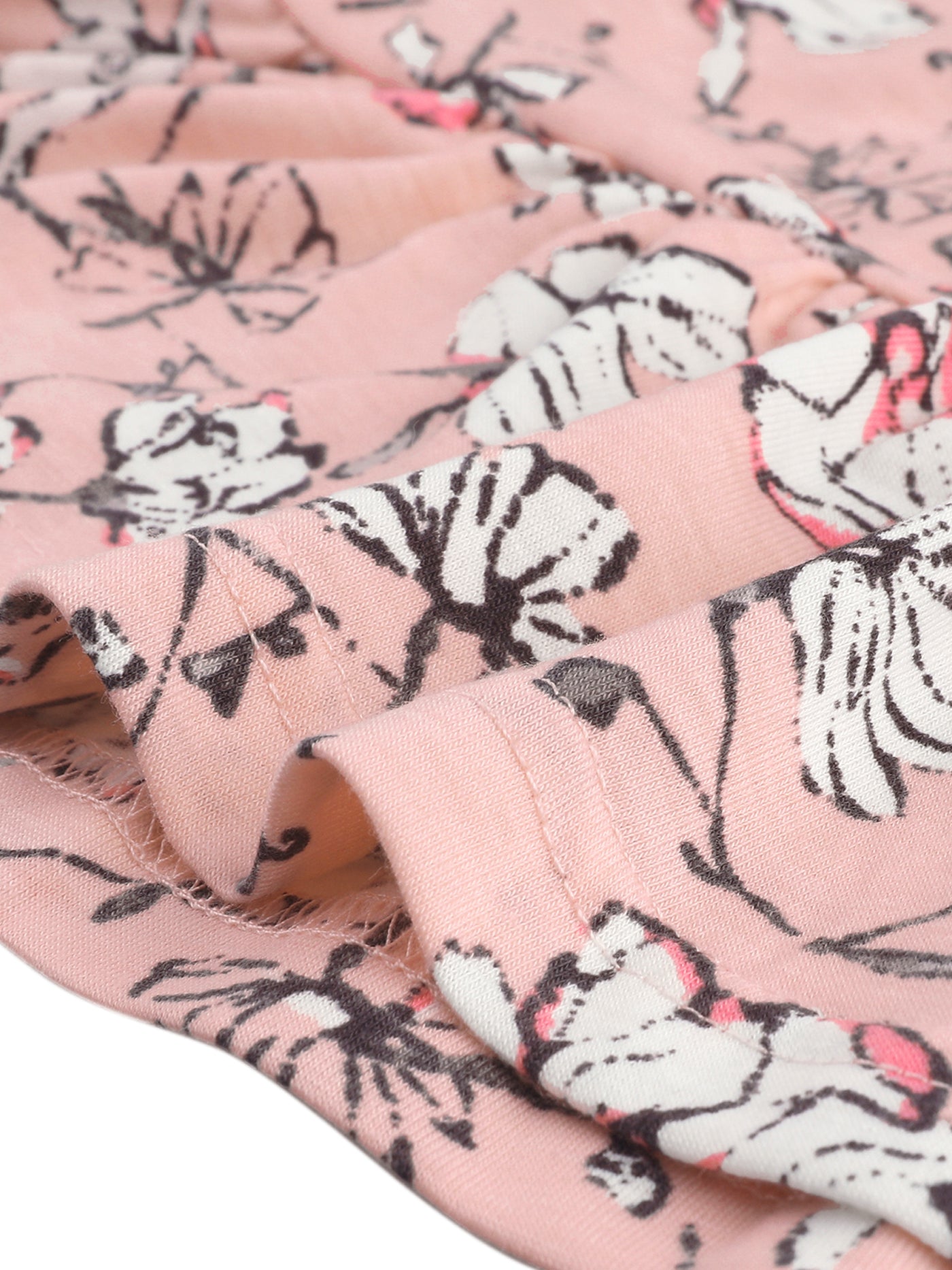 Bublédon Women's Plus Size Loungewear Sets Floral Elastic Waist Short Sleeve Pajamas Set.