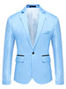 Casual Lightweight Notched Lapel One Button Blazer