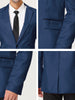 Casual Lightweight Notched Lapel One Button Blazer