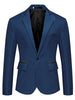 Casual Lightweight Notched Lapel One Button Blazer