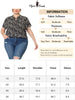Rayon H Line Floral Tie Neck Short Sleeve Blouse