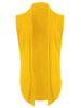 Casual Open Front Irregular Hem Plain Cardigan Vest