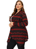 Knit A Line Christmas Long Sleeve Cardigan