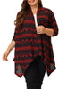 Knit A Line Christmas Long Sleeve Cardigan