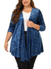 Velvet A Line Stars Long Sleeve Cardigan