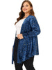 Velvet A Line Stars Long Sleeve Cardigan