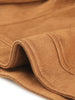 Suede H Line Notched Lapel Long Sleeve Jacket