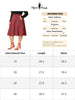 A Line Below The Knee Woven Tartan Flare Skirt