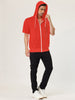 Lightweight Solid Color Zip Up Short Sleeve Hoodies