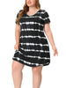Relax Fit Knit V Neck Short Sleeve Dress