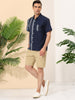 Casual Summer Button Cotton Patchwork Print Shirt