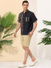 Casual Summer Button Cotton Patchwork Print Shirt