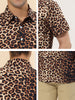 Hawaiian Floral Print Short Sleeve Button Beach Shirt