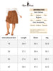 Faux Suede Skirt Knee Length for Women Plus Size Elastic Waist Flared Stretch a Line Midi Skirts
