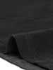 A Line Woven Elastic Waist Button Decor Skirt
