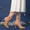 Perphy Slouchy Pointed Toe Side Zip Stiletto Heel Ankle Boots